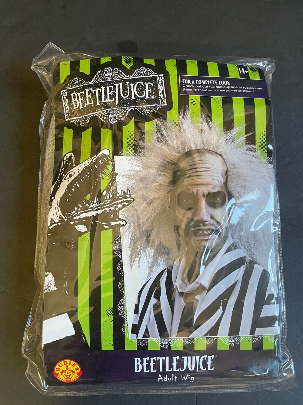 Rubies Beetlejuice Adult Wig Costume Accessory New Halloween Cosplay Gray